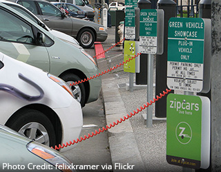 One green transportation alternative is carsharing