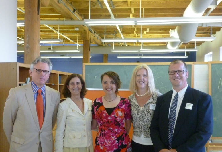 From left to right: Ted Atwood – Director, Baltimore City Energy Office, Anne Draddy - Project Manager, Baltimore City Energy Office, Gina Melekh - EDF Climate Corps Fellow, Abigail Ross Hopper, Director – Maryland Energy Administration, Dean Fisher, Program Manager at Maryland Energy Administration